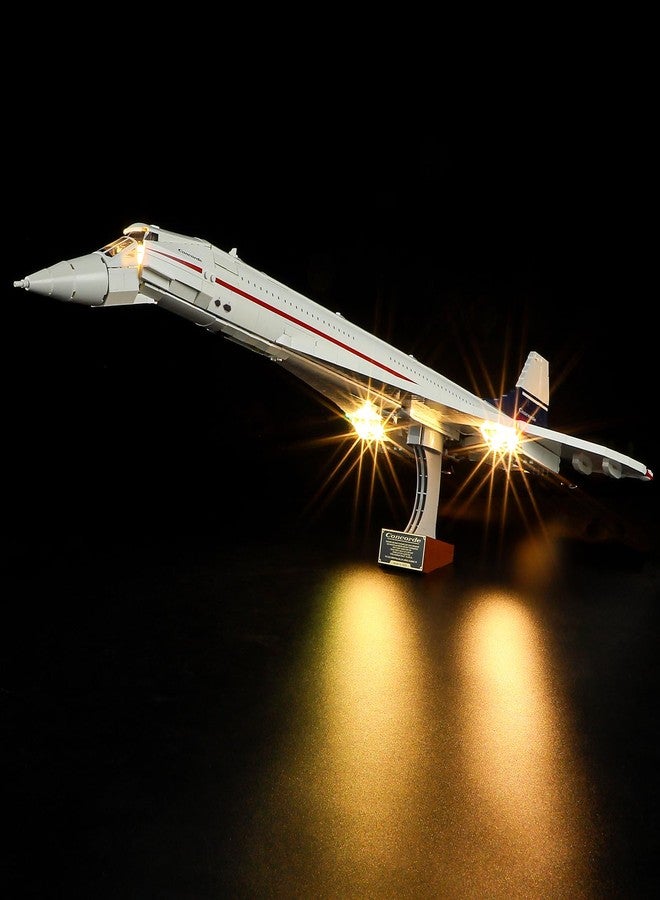 YEABRICKS LED Light for Lego-10318 Icons Concorde Building Blocks Model (Lego Set NOT Included) - Image 1